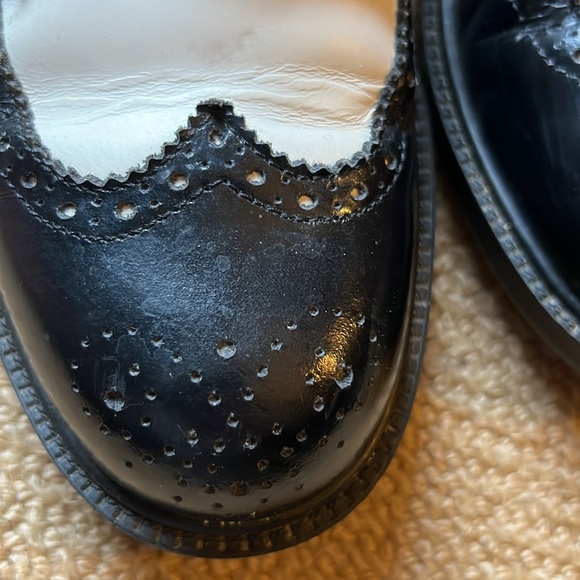 Black/White Spectator Oxfords - Picture 6 of 8